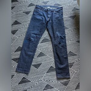 Uniqlo Men's Dark Blue Skinny Jeans